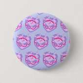 Sagittarius-Sternzeichen-Schmetterlingsherz-Geburt Button (Vorderseite)