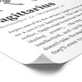 Sagittarius-Sternzeichenposter Poster (Ecke)