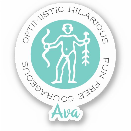 Sagittarius-Sticker Aufkleber (Vorderseite)