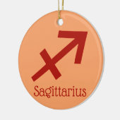 Sagittarius Sun Sign Zodiac Symbol Keramik Ornament (Links)