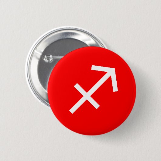 Sagittarius-Symbol Button (Vorne & Hinten)