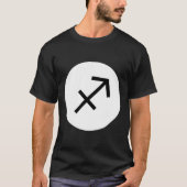 Sagittarius-Symbol - Dunkles T-Shirt (Vorderseite)