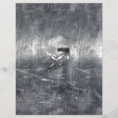 Sagittarius Symbol Grunge Distressed Steel Style (Vorderseite)