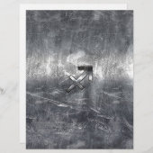 Sagittarius Symbol Grunge Distressed Steel Style (Vorne/Hinten)
