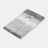 Sagittarius Symbol Grunge Distressed Steel Style Post-it Klebezettel (angewinkelt)