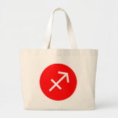 Sagittarius-Symbol Jumbo Stoffbeutel (Vorne)