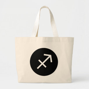 Sagittarius-Symbol Jumbo Stoffbeutel