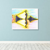 Sagittarius-Symbol Leinwanddruck (Insitu (Holzboden))