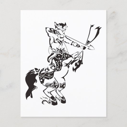Sagittarius tattoo style| Sagittarius Zodiac Signs Flyer (Vorne)