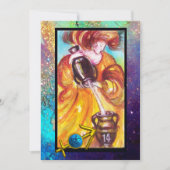 SAGITTARIUS, TEMPERANCE TAROT ZODIAC BIRTHDAD CARD KARTE (Vorderseite)