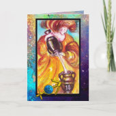 SAGITTARIUS, TEMPERANCE TAROT ZODIAC GEBURTSTAG KARTE (Vorderseite)