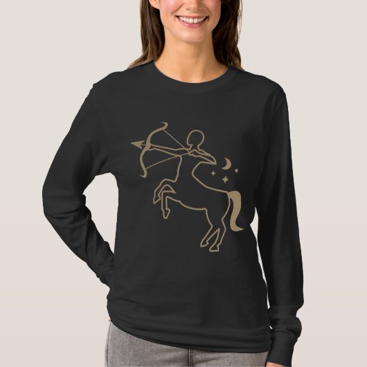 Sagittarius the archer horoscope astrology zodiac T-Shirt (Vorderseite)