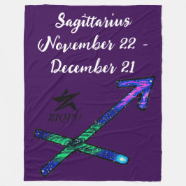 Sagittarius Throw Blanket Fleecedecke