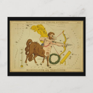 Sagittarius und Corona Australis usw. Postkarte