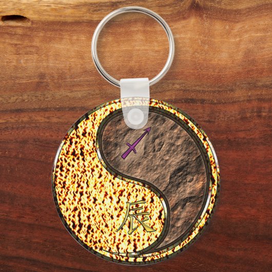 Sagittarius und Erddrache Schlüsselanhänger (Vorderseite)