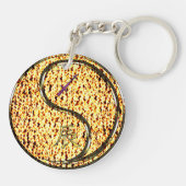 Sagittarius und Feuerdrache Schlüsselanhänger (Rückseite)