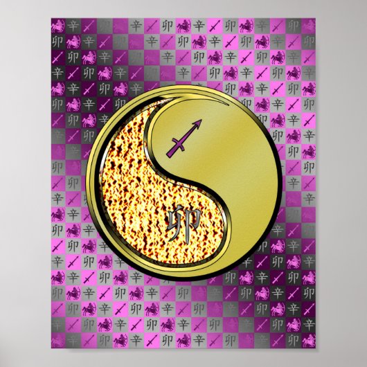 Sagittarius und Metallkaninchen Poster (Vorne)