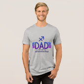 Sagittarius-Vater - witzig Tri-Blend Shirt (Vorderseite voll)