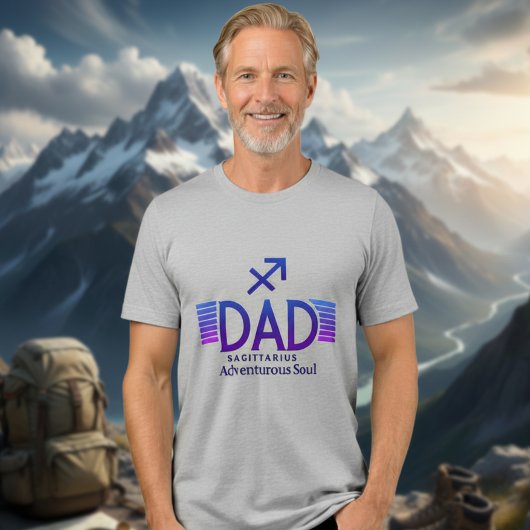 Sagittarius-Vater - witzig Tri-Blend Shirt
