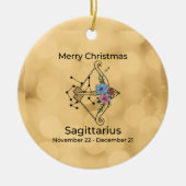 Sagittarius Vintag Inspirierte Weihnachtsschmuck (Vorne)