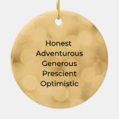 Sagittarius Vintag Inspirierte Weihnachtsschmuck (Hinten)