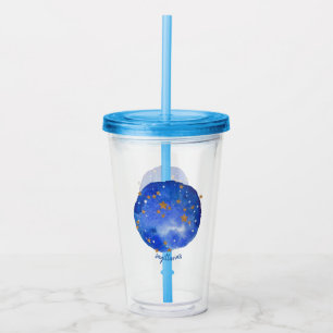 Sagittarius Watercolor Night Constellation Zodiac Acryltrinkbecher