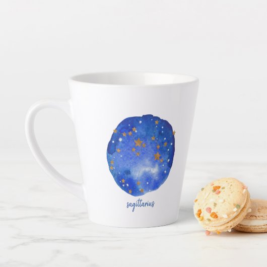 Sagittarius Watercolor Sky Constellation Zodiac Milchtasse (Beispiel)
