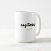 Sagittarius Weibliche Göttin - Angewohntes Geburts Kaffeetasse (VorderseiteRechts)