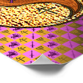 Sagittarius & Wood Horse Poster (Ecke)