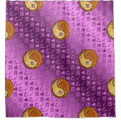 Sagittarius & Wood Rooster Duschvorhang (Vorderseite)