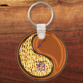 Sagittarius & Wood Rooster Schlüsselanhänger (Vorderseite)