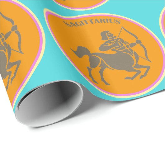 Sagittarius Wrapping Paper Geschenkpapier (Rolleneckpunkt)