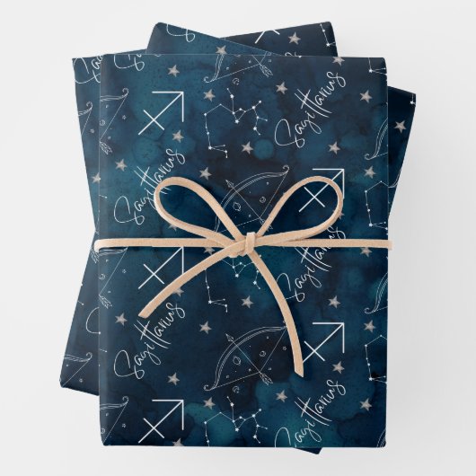 Sagittarius Wrapping Paper Sheets Geschenkpapier Set (Beispiel)