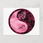 Sagittarius Yin Yang Postkarte (Vorderseite)