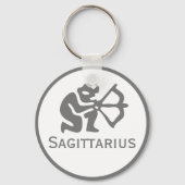 Sagittarius Zeichen des Zodiac-Designs Schlüsselanhänger (Vorderseite)