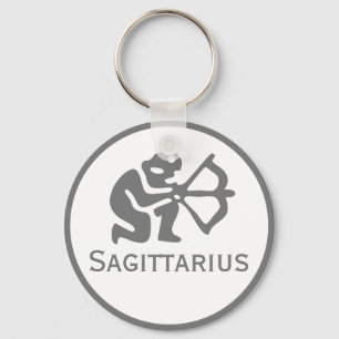 Sagittarius Zeichen des Zodiac-Designs Schlüsselanhänger
