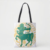 Sagittarius Zeichen des Zodiaks auf Tasche (Vorderseite)