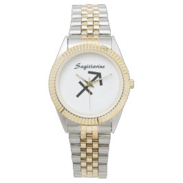 Sagittarius Zeichen des Zodiaks. Mens Uhren. Armbanduhr