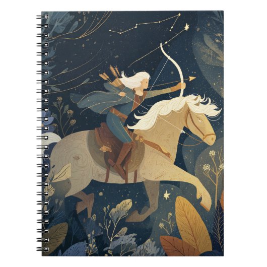 Sagittarius Zodiac Archer-Notebook Notizblock (Vorderseite)