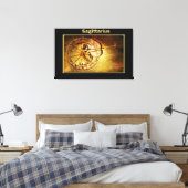 Sagittarius Zodiac Astrologie Design Leinwanddruck (Insitu (Schlafzimmer))