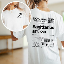 Sagittarius Zodiac Astrologie Geburtstag Dezember T-Shirt