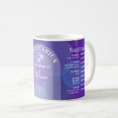 Sagittarius Zodiac Astrologie Signatur Foto Geburt Kaffeetasse (VorderseiteRechts)
