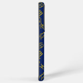 Sagittarius Zodiac+Astrologie Symbole Ptn Gld+Blue Samsung Galaxy Hülle (Rechte Seite)