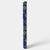 Sagittarius Zodiac+Astrologie Symbole Ptn Gld+Blue Samsung Galaxy Hülle (Linke Seite)