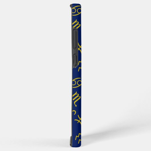 Sagittarius Zodiac+Astrologie Symbole Ptn Gld+Blue Samsung Galaxy Hülle (Rechte Seite)