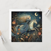 Sagittarius Zodiac Astrology Celestial Birthday Karte (Vorderseite/Rückseite Beispiel)