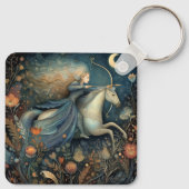 Sagittarius Zodiac Astrology Celestial Birthday Schlüsselanhänger (Rückseite)