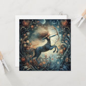 Sagittarius Zodiac Astrology Mystical Birthday Karte (Vorderseite/Rückseite Beispiel)