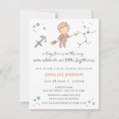 Sagittarius Zodiac Baby Shower Invitation Feiertagskarte (Vorderseite)