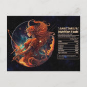 Sagittarius Zodiac Birthday Postcard Postkarte (Vorderseite)